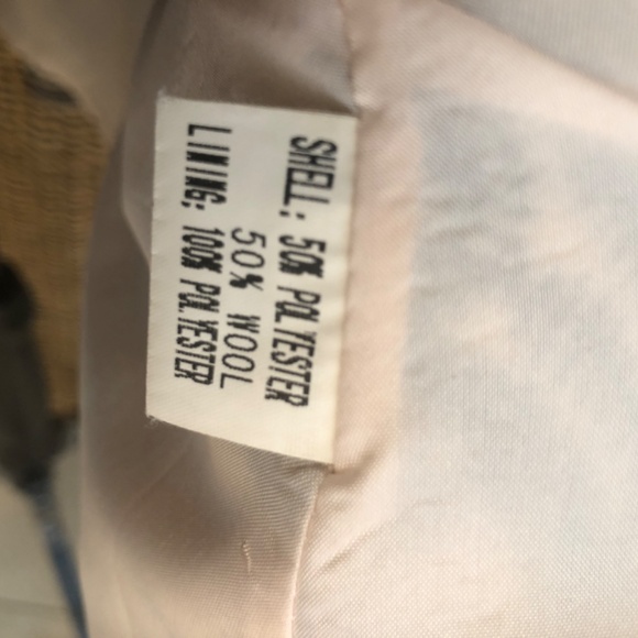 Cream and Black Embroidered European Luxury Wool Coat - Picture 5 of 5